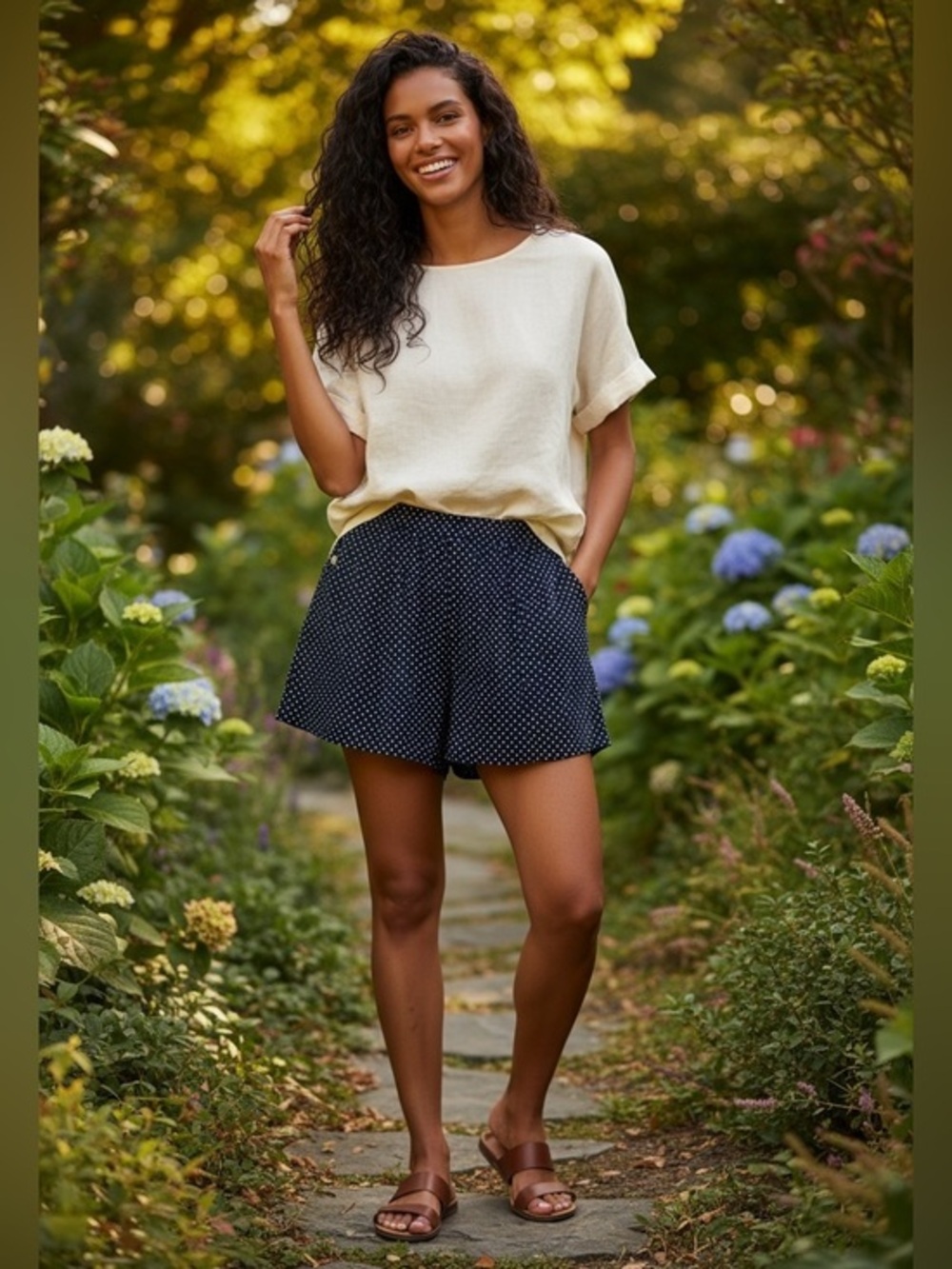 Just Ginger Polka Dot Shorts